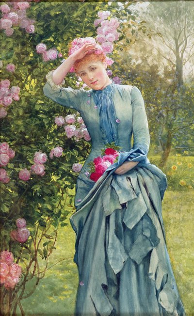 Recogiendo rosas de Edward Killingworth Johnson